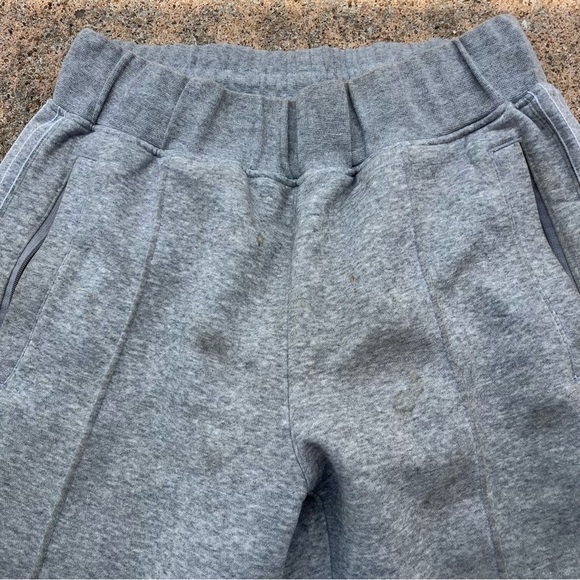 Adidas Light Gray Joggers with White Stripes - Picture 6 of 7